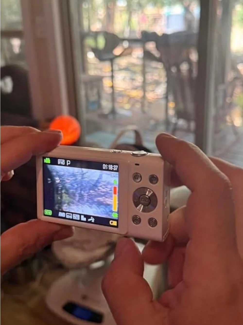 White 4K Digital Camera - Compact Photo & Video Camera